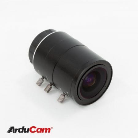 디바이스마트,MCU보드/전자키트 > 카메라/비디오 > 스캐너/기타/악세사리,ArduCAM,Arducam 4-12mm C-Mount 가변초점 렌즈 [LN048],Raspberry Pi HQ 카메라 용 / 초점 거리 : 4 ~ 12mm / 마운트 : C 마운트