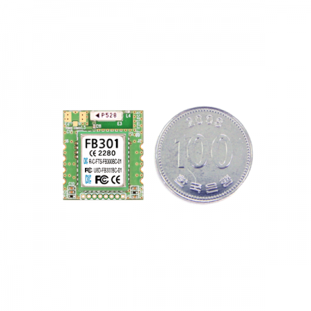디바이스마트,MCU보드/전자키트 > 통신/네트워크 > 블루투스/BLE,(주)펌테크,블루투스 5.0 통신 모듈 FB301BC_S,8핀 SMD 타입의 블루투스 5.0 통신 모듈 / 입력 전원 : 3.3 VDC+/-0.2V / 제품 크기 : 18 x 20 x 3.2mm