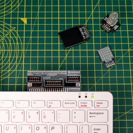 디바이스마트,오픈소스/코딩교육 > 라즈베리파이 > 라즈베리파이 확장보드/HAT,Pimoroni,Breakout Garden for Raspberry Pi 400 [PIM532],브레이크 아웃 보드용 커넥터 슬롯 (라즈베이 파이 400호환) /  2x I2C 슬롯 (5핀) / 1x SPI 슬롯 (7핀) /  I2C 작동 / 프로젝트 프로토 타이핑 유용