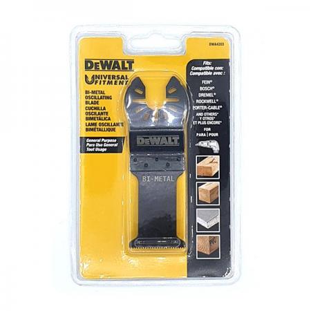 디바이스마트,수공구/전자공구/전동공구 > 전동/엔진공구 > 절단공구 > 만능커터날,디월트,멀티커터날 못박힌 목재용 DWA4203,얇은 못과 목재 진동 절단 / 목재, PVC, 석고 / 30 x 43mm 18TPI BiM / 원산지 중국