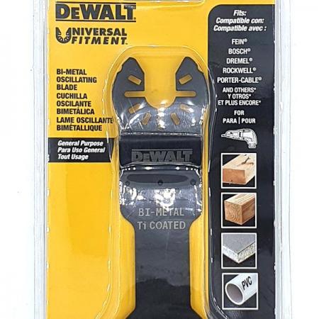 디바이스마트,수공구/전자공구/전동공구 > 전동/엔진공구 > 절단공구 > 만능커터날,디월트,멀티커터날 못박힌 목재용 DWA4204,티타늄 코팅 얇은 못과 목재 진동 절단 / 목재, PVC, 석고 / 44 x 55mm 18TPI BiM+Ti / 원산지 중국
