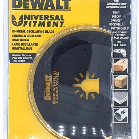 디바이스마트,수공구/전자공구/전동공구 > 전동/엔진공구 > 절단공구 > 만능커터날,디월트,멀티커터날 반원형 목재용 DWA4211,티타늄 코팅 목재 진동 절단 / 못박힌 목재 / 100mm, 30t, BiM+Ti / 원산지 중국