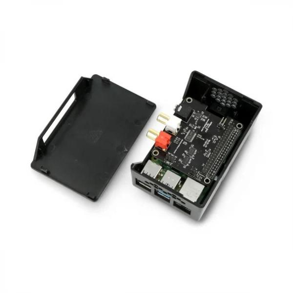 디바이스마트,오픈소스/코딩교육 > 라즈베리파이 > 라즈베리파이 확장보드/HAT,HiFiBerry,HIFIBERRY UNIVERSAL CASE FOR PI4, HighPi Pro BLACK,HiFiBerry DAC+ (RCA versions), Digi+ 또는 Amp+ 제품이 장착된 라즈베리파이4 전용 케이스 / 크기 : 10 × 7 × 4 cm / 무게 : 52 g / SKU : 4260439550590