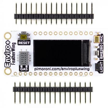 디바이스마트,MCU보드/전자키트 > 센서모듈 > 온도/습도 > 온습도겸용,Pimoroni,Enviro+ FeatherWing [PIM502],날씨,조명,소음 공해 및 대기 질 모니터링 센서 보드 / Adafruit의 저전력 Feather 보드 제품 군용 / BME280 날씨 센서로 온도, 압력 및 습도를 측정 /  LTR-559 조명 및 근접 센서로 조명 수준을 측정