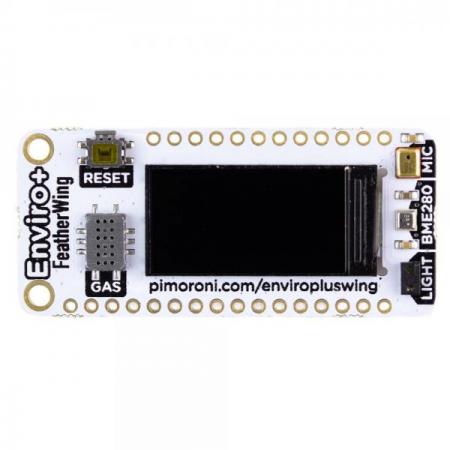 디바이스마트,MCU보드/전자키트 > 센서모듈 > 온도/습도 > 온습도겸용,Pimoroni,Enviro+ FeatherWing [PIM502],날씨,조명,소음 공해 및 대기 질 모니터링 센서 보드 / Adafruit의 저전력 Feather 보드 제품 군용 / BME280 날씨 센서로 온도, 압력 및 습도를 측정 /  LTR-559 조명 및 근접 센서로 조명 수준을 측정