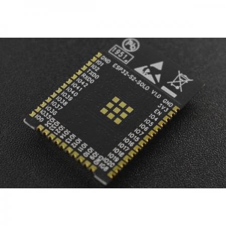 디바이스마트,MCU보드/전자키트 > 통신/네트워크 > 와이파이,DFROBOT,ESP32-S2- SOLO Wi-Fi Module (PCB antenna) [DFR0743-SOLO],ESP32-S2- SOLO / 풍부한 주변 장치와 고성능을 갖춘 일반 WiFi MCU 모듈 /  38핀, 4MB SPI 플래시 포함 / ESP32-S2 칩 / 크기 : (18 x 25.5 x 3.1) mm / 최대 150Mbps의 데이터 속도