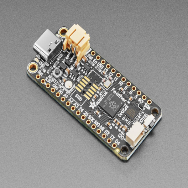 디바이스마트,오픈소스/코딩교육 > 파이썬/IoT 개발 보드 > RP2040/RP2350,Adafruit,Black Adafruit Feather RP2040 [ada-4884],Adafruit Feather RP2040 / M4 (SAMD51)의 클럭 속도와 M0 (SAMD21)과 동일한 2 개의 코어를 가진 강력한 칩 / 깃털처럼 가벼운 무게 (5g) / 외부 QSPI 플래시 칩 메모리 지원