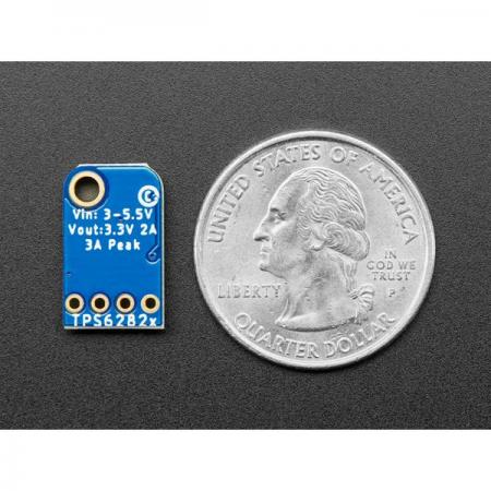 디바이스마트,MCU보드/전자키트 > 전원/신호/저장/응용 > 레벨컨버터/전압관리,Adafruit,TPS62827 3.3V Buck Converter Breakout - 3.3V Output 2 Amp Max [ada-4920],TPS62827을 기반의 벅 컨버터 /  5.5V 입력을 사용하고 최대 2A 전류로 3.3V 출력을 제공 / 휴대용 프로젝트의 적합 / Adafruit TPS62827 브레이크 아웃은 2.2 MHz의 고정 주파수에서 실행