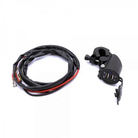 디바이스마트,사무/생활/서적 > 차량/생활/IOT > 오토바이/전동부품 > 오토바이 용품,SMG,자동차 오토바이 듀얼 USB 충전 (1.5m 케이블 포함) [SZH-JA012],12V 24V 겸용 / 자동차/ 오토바이 / 전동 킥보드 / 전기 자전거등에  사용하는 USB 충전기 (1.5m 케이블 포함 및 거치 형식)