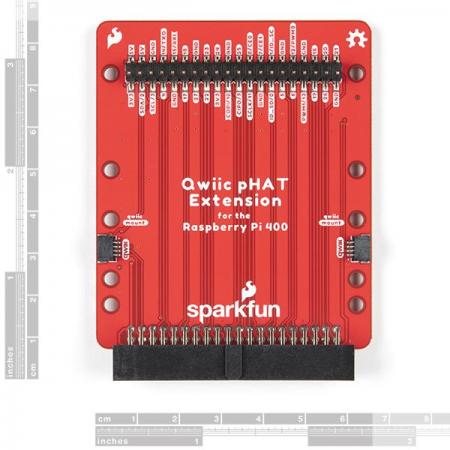 디바이스마트,오픈소스/코딩교육 > 라즈베리파이 > 라즈베리파이 확장보드/HAT,SparkFun,SparkFun Qwiic pHAT Extension for Raspberry Pi 400 [DEV-17512],SparkFun Qwiic pHAT Extension for Raspberry Pi 400 / Qwiic지원 장치를 I2C bus에 연결하는 빠르고 쉬운 솔루션을 제공 / 2x20 직각 헤더를 사용하여 Raspberry Pi 400의 GPIO에 연결되고 PCB 가장자리까지 확장