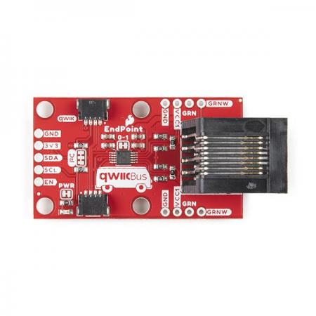 디바이스마트,MCU보드/전자키트 > 통신/네트워크 > 이더넷/PoE(Power over Ethernet),SparkFun,SparkFun QwiicBus - EndPoint [COM-16988],SparkFun QwiicBus EndPoint는 I2C bus 범위를 확장하는 가장 빠르고 쉬운 방법 / NXP의 PCA9615 IC를 사용하여 2개의 I2C신호를 4개의 차동 신호로 변환 / 차동 신호는 RJ-45 커넥터를 통해 브레이크 아웃에 연결되는 이더넷 케이블을 통해 전송