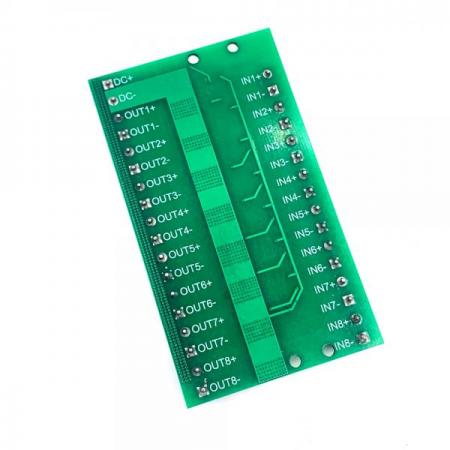 디바이스마트,MCU보드/전자키트 > 버튼/스위치/제어/RTC > 모터/모터컨트롤,SZH,Mosfet GPIO 보드 8채널 YYNMOS-8 [SZH-YY013],8채널 AF60N03 MOSFET 모듈 / 36V, 5A까지 제어 가능 / 모터, LED 단방향 제어가능 / 릴레이 대용