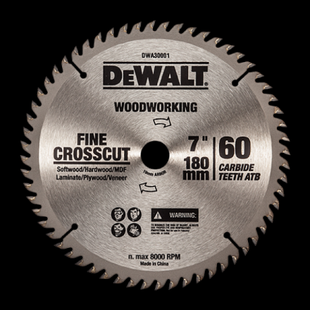 디바이스마트,수공구/전자공구/전동공구 > 전동/엔진공구 > 절단공구 > 만능커터날,디월트,10인치 60T 원형톱날 목재용 DWA30014,250mm (10), 60T /  3.0/2.0t