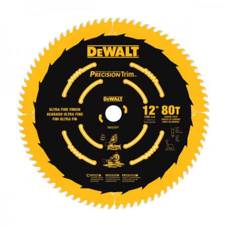 디바이스마트,수공구/전자공구/전동공구 > 전동/엔진공구 > 절단공구 > 만능커터날,디월트,12인치 100T 정밀가공용 원형톱날 DW72100PT,305mm (12),  100T