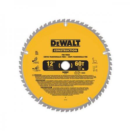 디바이스마트,수공구/전자공구/전동공구 > 전동/엔진공구 > 절단공구 > 만능커터날,디월트,각도 절단기용 원형톱날 DW3126,각도절단기용 DWS780 / 305mm (12) / 25.4mm 60T