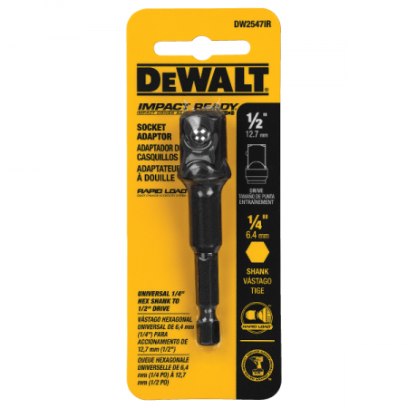 디바이스마트,수공구/전자공구/전동공구 > 전동/엔진공구 > 충전공구 > 충전공구 악세사리,디월트,1/4인치 임팩드라이버 소켓 아답타 DW2541IR G,소켓 작업을 가능하게 하는 아답타 (임팩 드라이버 → 임팩 렌치) / 소켓아답타 /  1/4" / Max Torque :  2,000 inch/lbs / Black oxide 코팅