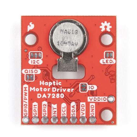 디바이스마트,MCU보드/전자키트 > 버튼/스위치/제어/RTC > 모터/모터컨트롤,SparkFun,SparkFun Qwiic Haptic Driver - DA7280 [ROB-17590],SparkFun Qwiic Haptic Driver / itty-bitty 선형 공진 액추에이터 (LRA) 진동 모터와 Dialog Semiconductor의 DA7280 모터 드라이버 IC 포함