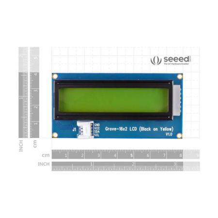 디바이스마트,MCU보드/전자키트 > 디스플레이 > LCD/OLED,Seeedstudio,Grove - 16x2 LCD (Black on Yellow) [104020113],Grove-16 x 2 LCD (노란색 바탕에 검은색) / 치수 : 40mm x80mm x13mm