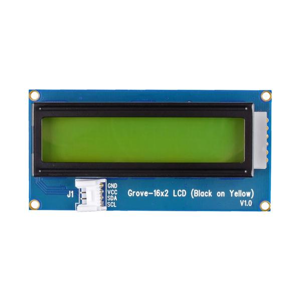 Grove - 16x2 LCD (Black on Yellow) [104020113]