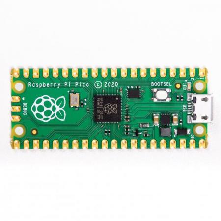 디바이스마트,오픈소스/코딩교육 > 라즈베리파이 > 라즈베리파이 보드,라즈베리파이,라즈베리파이 피코 (Raspberry Pi Pico),RP2040 chip 기반의 작고 강력한 마이크로 컨트롤러 보드 / 듀얼코어 ARM Cortex M0+ (최대 133 MHz) / 264KB SRAM + 2MB Flash / 26개의 다기능 GPIO 핀 / 온도센서 내장 / 21 mm × 51 mm / SC0915