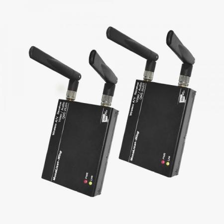 디바이스마트,컴퓨터/모바일/가전 > 네트워크/케이블/컨버터/IOT > 영상 무선장비 > 영상 무선 송/수신장비,QUOPIN,WING 송수신기 세트 [QMS-3520],비디오,오디오 실시간 무선 네트워크 전송 / 충분한 전송 거리: 실내 ~50m, 야외 ~200m / 초저지연 : 60~90msec