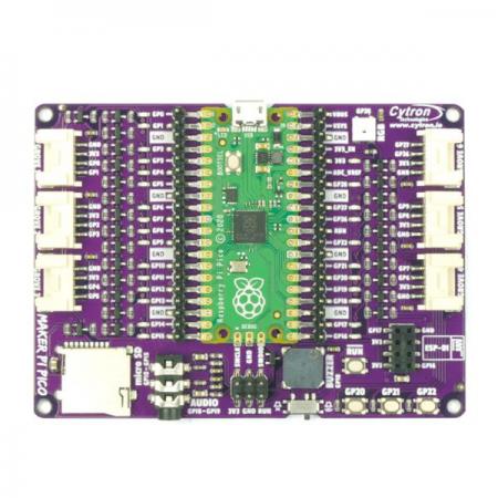 디바이스마트,오픈소스/코딩교육 > 라즈베리파이 > 라즈베리파이 확장보드/HAT,Cytron,Maker Pi Pico: Simplifying Raspberry Pi Pico for Beginners [MAKER-PI-PICO],초보자를 위한 Maker Pi Pico / 라즈베리파이 피코 포함 / 사전 납땜 / STEM 및 로봇 프로젝트용 보드