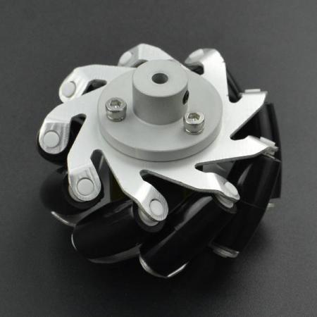 디바이스마트,기계/제어/로봇/모터 > 로봇부품 > 바퀴/휠 > 메카넘 휠,DFROBOT,Metal Mecanum Wheel with Motor Shaft Coupling (65mm) - Left [FIT0779],모터 샤프트 커플링 포함된 금속 메카넘 왼쪽 휠 / 모든 각도로 회전하는 휠 / 직경:65mm 두께:43mm