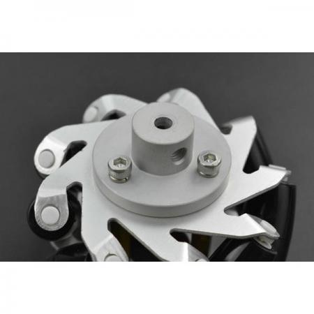 디바이스마트,기계/제어/로봇/모터 > 로봇부품 > 바퀴/휠 > 메카넘 휠,DFROBOT,Metal Mecanum Wheel with Motor Shaft Coupling (65mm) - Left [FIT0779],모터 샤프트 커플링 포함된 금속 메카넘 왼쪽 휠 / 모든 각도로 회전하는 휠 / 직경:65mm 두께:43mm