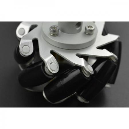 디바이스마트,기계/제어/로봇/모터 > 로봇부품 > 바퀴/휠 > 메카넘 휠,DFROBOT,Metal Mecanum Wheel with Motor Shaft Coupling (65mm) - Left [FIT0779],모터 샤프트 커플링 포함된 금속 메카넘 왼쪽 휠 / 모든 각도로 회전하는 휠 / 직경:65mm 두께:43mm