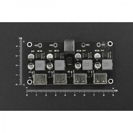 디바이스마트,MCU보드/전자키트 > 전원/신호/저장/응용 > 레벨컨버터/전압관리,DFROBOT,4-way Fast Charge Buck Module (Compatible with Raspberry Pi 4B & Jetson Nano) [DFR0852],4방향 고속 충전 벅 모듈 / Raspberry Pi 4B 및 Jetson Nano와 호환 가능 / 입력 전압 : 6 ~ 32V, 출력 전압 :  3 ~ 12V
