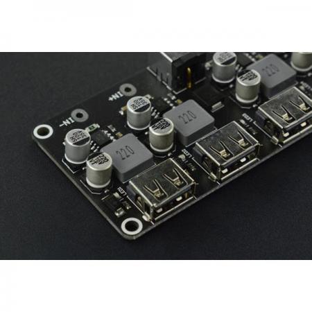 디바이스마트,MCU보드/전자키트 > 전원/신호/저장/응용 > 레벨컨버터/전압관리,DFROBOT,4-way Fast Charge Buck Module (Compatible with Raspberry Pi 4B & Jetson Nano) [DFR0852],4방향 고속 충전 벅 모듈 / Raspberry Pi 4B 및 Jetson Nano와 호환 가능 / 입력 전압 : 6 ~ 32V, 출력 전압 :  3 ~ 12V