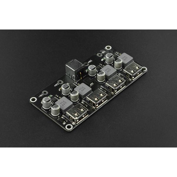 4-way Fast Charge Buck Module (Compatible with Raspberry Pi 4B & Jetson Nano) [DFR0852]