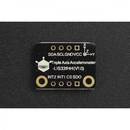 디바이스마트,MCU보드/전자키트 > 센서모듈 > 가속도/자이로/지자기센서 > 가속도센서,DFROBOT,Fermion: I2C LIS331HH Triple Axis Accelerometer (Breakout) [SEN0407],I2C LIS331HH 삼축 선형 가속도계 / ± 6g / ± 12g / ± 24g 스케일 범위 / 0.5Hz ~ 1kHz의 출력 데이터로 가속도 측정