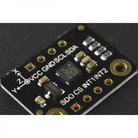 디바이스마트,MCU보드/전자키트 > 센서모듈 > 가속도/자이로/지자기센서 > 가속도센서,DFROBOT,Fermion: I2C LIS331HH Triple Axis Accelerometer (Breakout) [SEN0407],I2C LIS331HH 삼축 선형 가속도계 / ± 6g / ± 12g / ± 24g 스케일 범위 / 0.5Hz ~ 1kHz의 출력 데이터로 가속도 측정