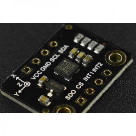 디바이스마트,MCU보드/전자키트 > 센서모듈 > 가속도/자이로/지자기센서 > 가속도센서,DFROBOT,Fermion: I2C H3LIS200DL Triple-Axis Accelerometer (Breakout) [SEN0408],I2C H3LIS200DL 삼축 가속도계 / ± 100g / ± 200g 스케일 범위 / 0.5Hz ~ 1kHz의 출력 데이터로 가속도 측정