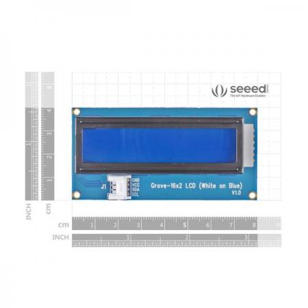 디바이스마트,MCU보드/전자키트 > 디스플레이 > LCD/OLED,Seeedstudio,Grove - 16x2 LCD (White on Blue) [104020111],Grove-16 x 2 LCD (파란색 바탕에 흰색) / 치수 :  40mm x80mm x13mm
