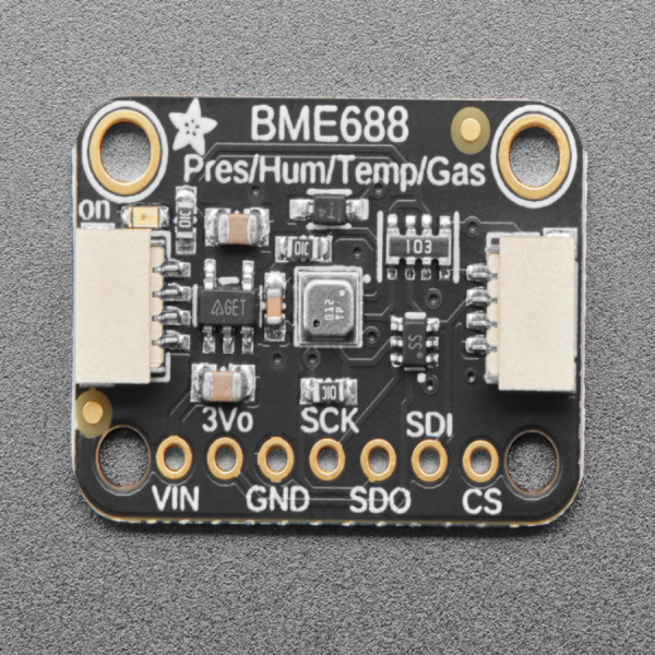 디바이스마트,MCU보드/전자키트 > 센서모듈 > 온도/습도 > 온습도겸용,Adafruit,Adafruit BME688 - Temperature, Humidity, Pressure and Gas Sensor - STEMMA QT [ada-5046],다양한 환경 감지가 가능한 센서 / 온도,습도,기압 및 VOC 가스 감지 기능 포함