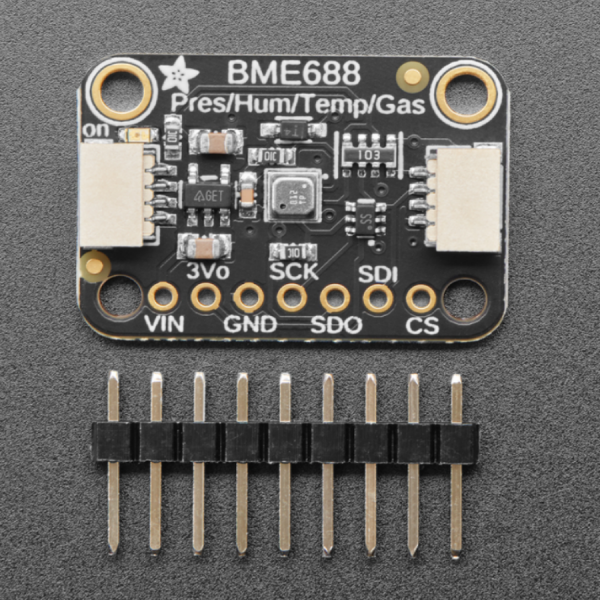디바이스마트,MCU보드/전자키트 > 센서모듈 > 온도/습도 > 온습도겸용,Adafruit,Adafruit BME688 - Temperature, Humidity, Pressure and Gas Sensor - STEMMA QT [ada-5046],다양한 환경 감지가 가능한 센서 / 온도,습도,기압 및 VOC 가스 감지 기능 포함