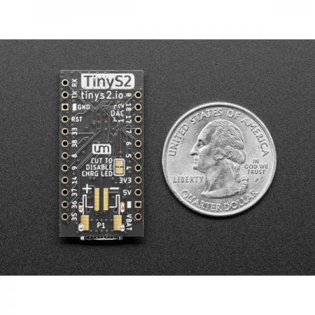 디바이스마트,오픈소스/코딩교육 > 아두이노 > 아두이노 통신모듈,Adafruit,TinyS2 - TinyPICO ESP32-S2 Development Board [ada-5029],TinyPICO 형식의  ESP32-S2 개발 보드 / 저전력 2.4GHz Wi-Fi SoC 솔루션 / Time of Flight 거리 측정 내장