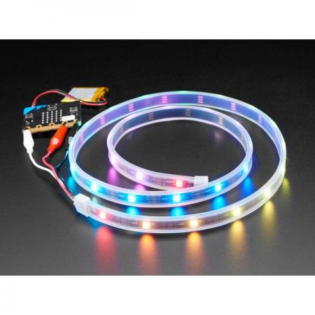 디바이스마트,LED/LCD > LED 인테리어조명 > LED 스트립,Adafruit,Adafruit NeoPixel LED Strip w/ Alligator Clips - 30 LEDs/meter - 1 Meter - BLACK [ada-3812],Adafruit NeoPixel LED Strip (악어 클립 포함) / 길이 : 1M / 미터당 30 LED / 3-5V DC 전원 공급 (6V 이상 사용 금지)