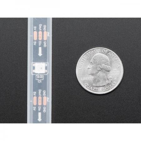 디바이스마트,LED/LCD > LED 인테리어조명 > LED 스트립,Adafruit,Adafruit NeoPixel LED Strip w/ Alligator Clips - 30 LEDs/meter - 1 Meter - BLACK [ada-3812],Adafruit NeoPixel LED Strip (악어 클립 포함) / 길이 : 1M / 미터당 30 LED / 3-5V DC 전원 공급 (6V 이상 사용 금지)