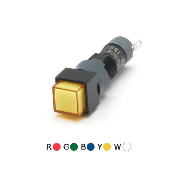 12파이 조광형 표시등 스위치 K12-180 (정사각형)