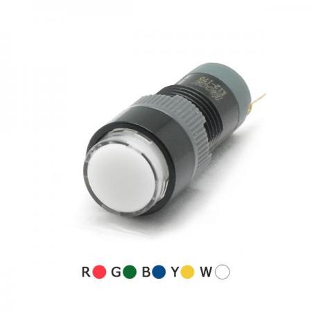 디바이스마트,스위치/부저/전기부품 > 산업용 스위치/제어 기기 > 제어/안전 스위치 > 누름버튼 스위치(22파이 이하),KACON,12파이 비조광형 누름복귀 스위치 K12-211 (원형),12∅ / PB / 누름복귀 / 원형 / 1A1B / Red / Green / Yellow / White / Blue 선택가능