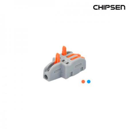 디바이스마트,케이블/전선 > 무탈피/탈피 커넥터 > 탈피 커넥터,(주)칩센,레버형커넥터(조립식 구분확장) PCT-1-3,"1:3 레버 조립식 구분 확장, 1:3연결, 정격전압 250V, 정격전류 32A, 전선규격 (0.08~2.5(4.0)mm2/28~14(12)AWG), Size(W19.0 x D40.2 x H14.9mm)"