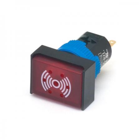 디바이스마트,기계/제어/로봇/모터 > 자동화(FA) > 제어 > 산업용 스위치,KACON,16파이 조광형 연속음 LED 부저 K16-BZL (직사각형),16∅ / 조광형 / 직사각형 / 24VDC