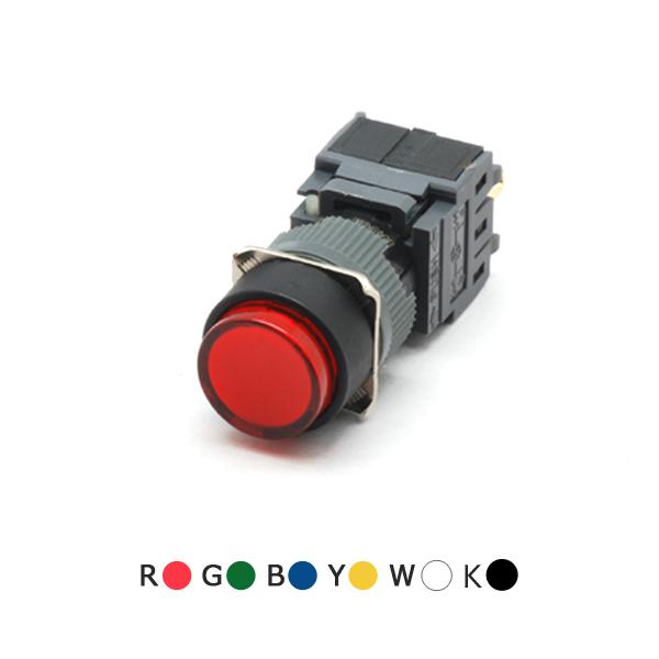 16파이 비조광 누름유지 스위치 F16-311 (원형)