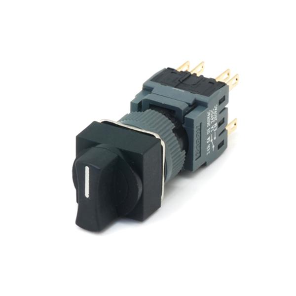 16파이 비조광 3단 셀렉터 스위치 F16-522 (정사각형)