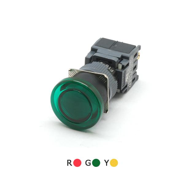 16파이 조광형 버섯누름 복귀 스위치 F16-971 (원형)