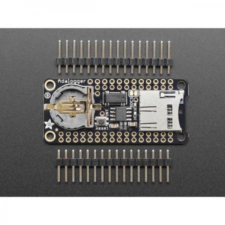 디바이스마트,MCU보드/전자키트 > 버튼/스위치/제어/RTC > RTC/타이머,Adafruit,Adalogger FeatherWing-RTC+SD Add-on For All Feather Boards [ada-2922],배터리 충전 기능과 마이크로 SD카드 스토리지 지원 가능한 RTC + SD 애드온 보드 / 마이크로 SD카드 미포함