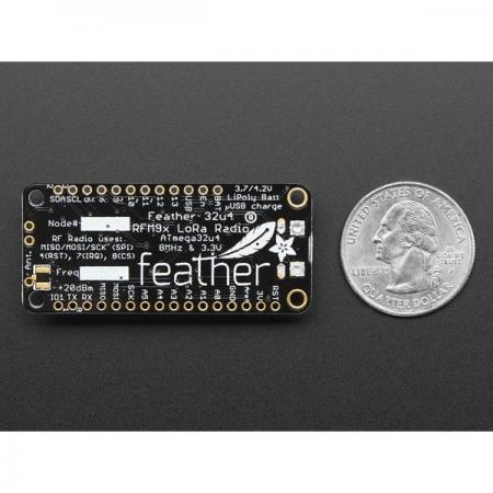 디바이스마트,MCU보드/전자키트 > 통신/네트워크 > RF/LoRa,Adafruit,Adafruit Feather 32u4 RFM95 LoRa Radio- 868 or 915 MHz-RadioFruit [ada-3078],868MHz / 915MHz 무선 모듈이 탑재된 개발 보드 / 배터리 충전 기능 내장 / 휴대용에 간편